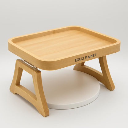 Bamboo Sofa Armrest Tray Table - Eco-Friendly, Durable, Multi-Use