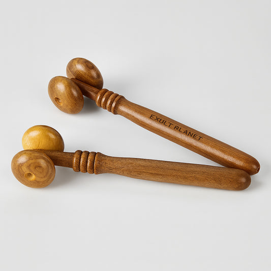 Eco-Friendly Wooden Sandalwood Hand Push Roller Massager