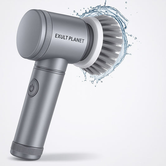 Rechargeable Multi-Use Electric Cleaning Brush Set for Efficient Home Cleaning