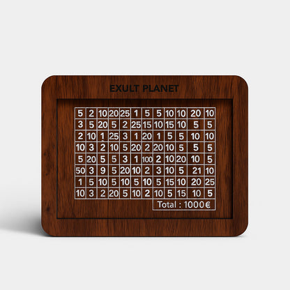 Eco-Friendly Digital Piggy Bank - Sustainable Wood Grain Savings Box