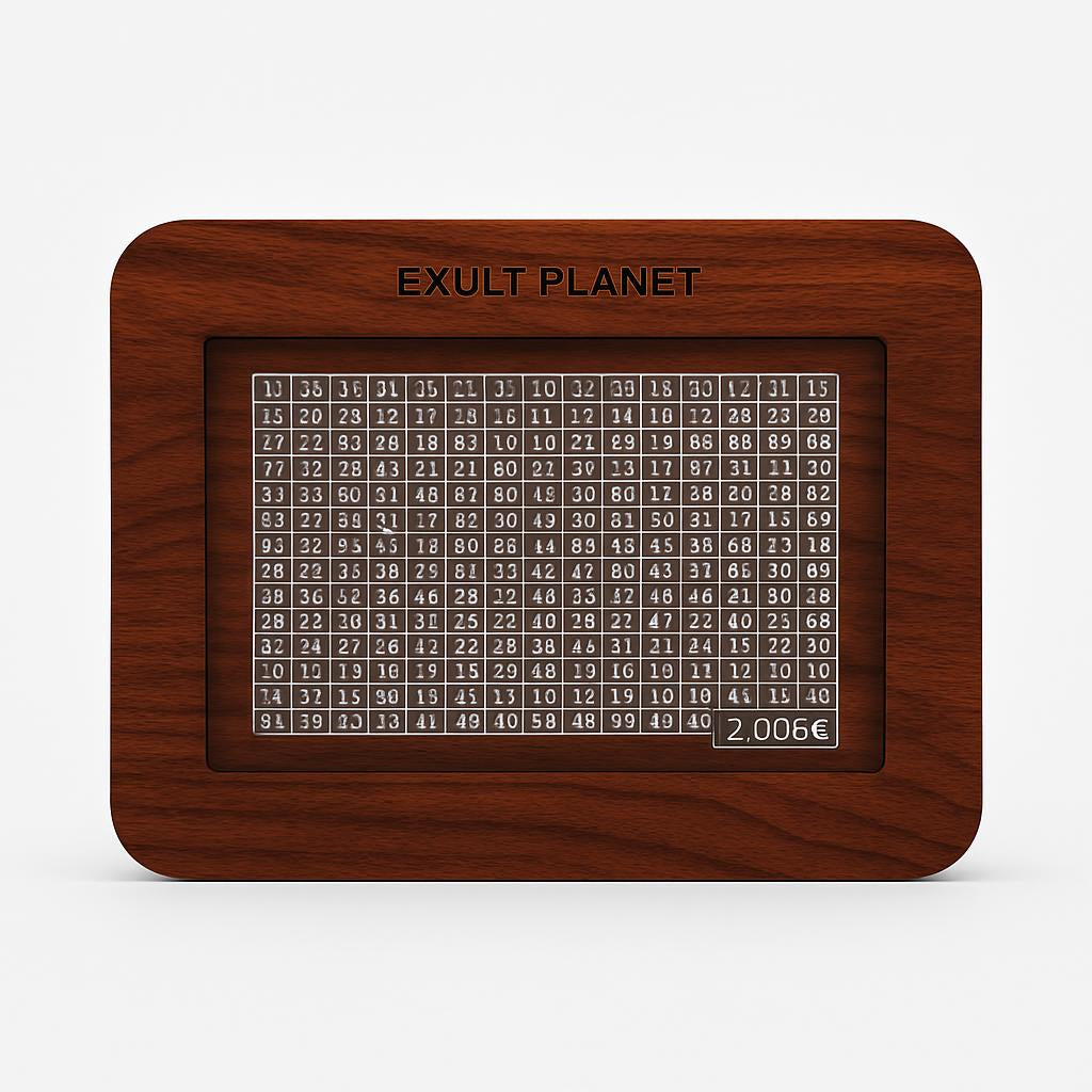 Eco-Friendly Digital Piggy Bank - Sustainable Wood Grain Savings Box