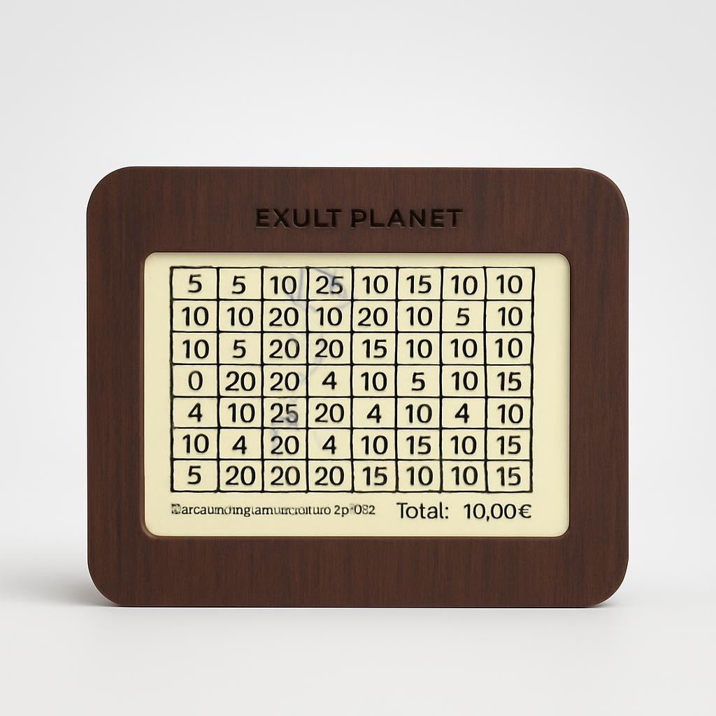 Eco-Friendly Digital Piggy Bank - Sustainable Wood Grain Savings Box