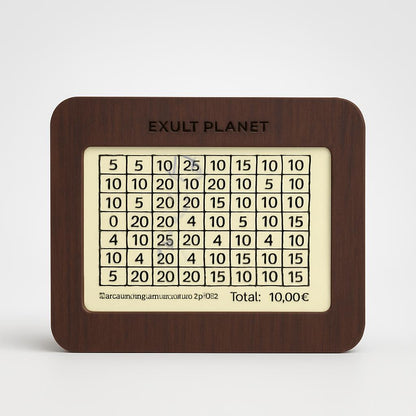 Eco-Friendly Digital Piggy Bank - Sustainable Wood Grain Savings Box
