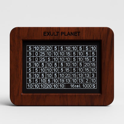 Eco-Friendly Digital Piggy Bank - Sustainable Wood Grain Savings Box