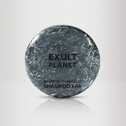 Organic Bamboo Charcoal Shampoo Bar - Plastic-Free, Vegan, Handmade
