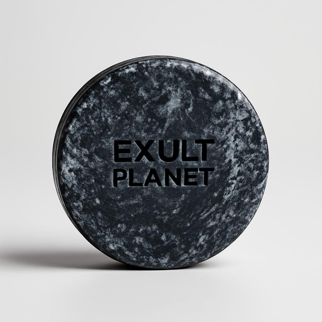 Organic Bamboo Charcoal Shampoo Bar - Plastic-Free, Vegan, Handmade