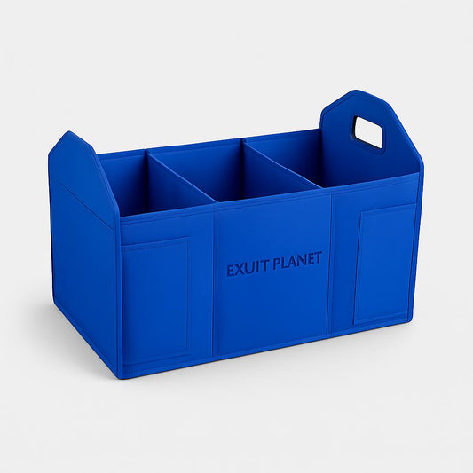 Eco-Friendly Multi-Compartment Car Trunk Organizer for Sustainable Storage