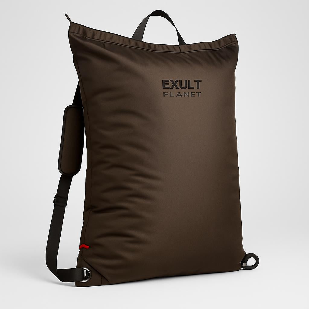 Eco-Friendly Large Dark Brown Laundry Bag - Durable & Reusable
