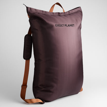 Eco-Friendly Large Dark Brown Laundry Bag - Durable & Reusable