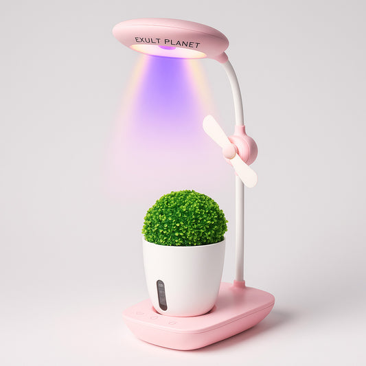 Eco-Friendly Desk Air Purifier with Integrated Plant