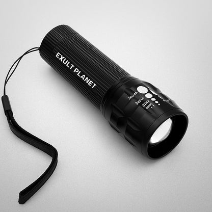 Telescopic Mini LED Flashlight with Dimming Function