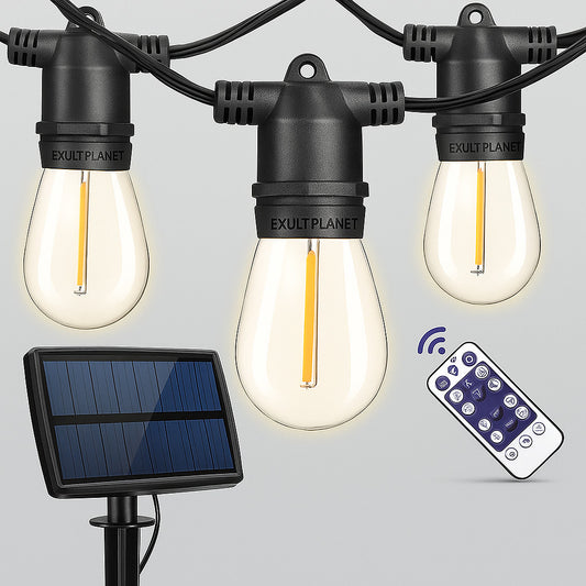 Solar-Powered Teardrop String Lights for Eco-Friendly Outdoor Ambiance