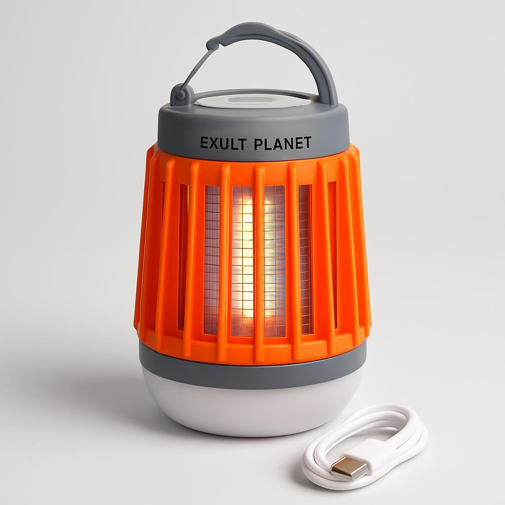 Solar & USB-Powered Mosquito Killer Lamp - Eco-Friendly Pest Control