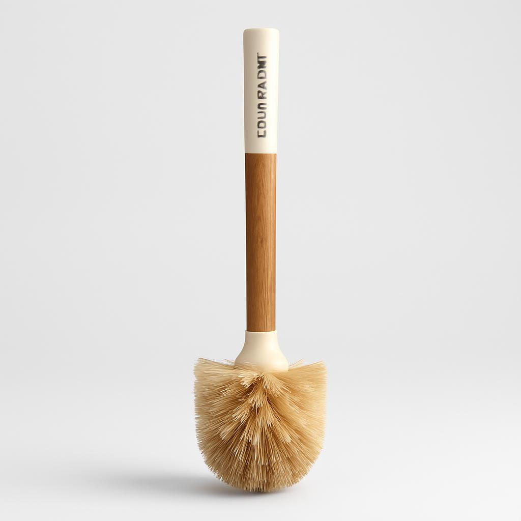 Eco-Friendly Wooden Toilet Brush with Natural Bristles