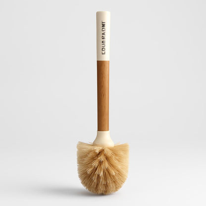 Eco-Friendly Wooden Toilet Brush with Natural Bristles