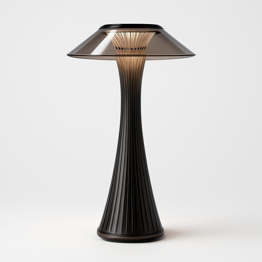 Eco-Friendly Bronze Mushroom Table Lamp