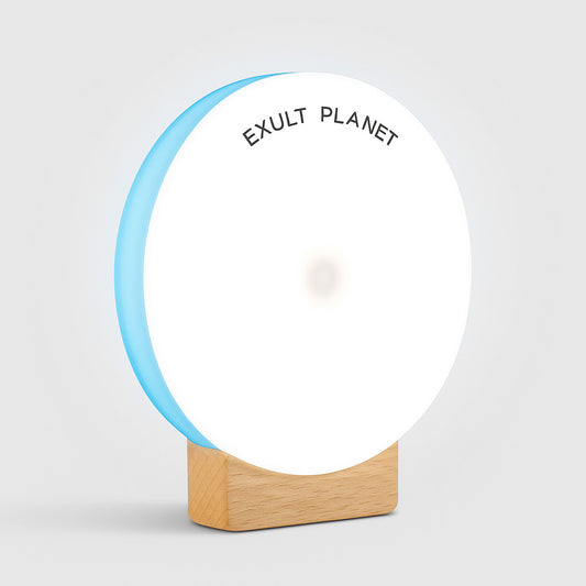 Eco-Friendly LED Night Light with Wooden Base