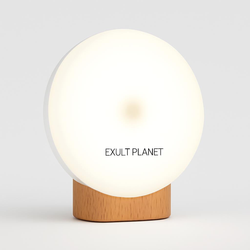 Eco-Friendly LED Night Light with Wooden Base