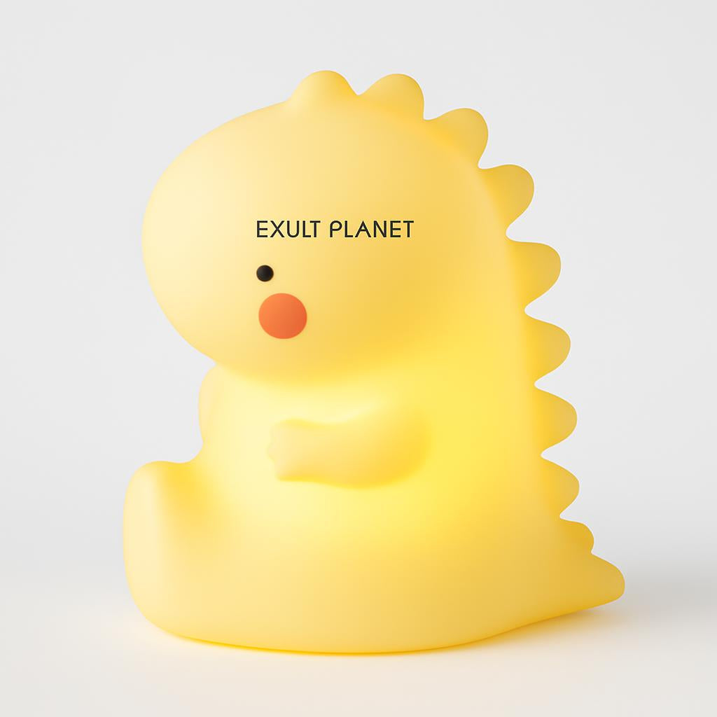 Pink Dinosaur LED Night Light for Kids