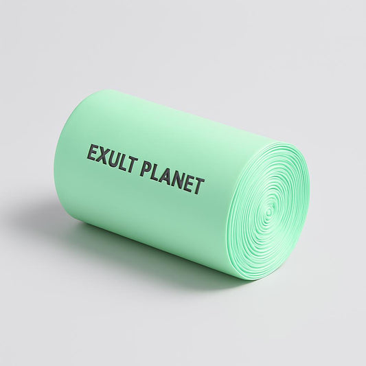 Eco-Friendly Biodegradable Trash Bags - Light Green, 40x43 cm