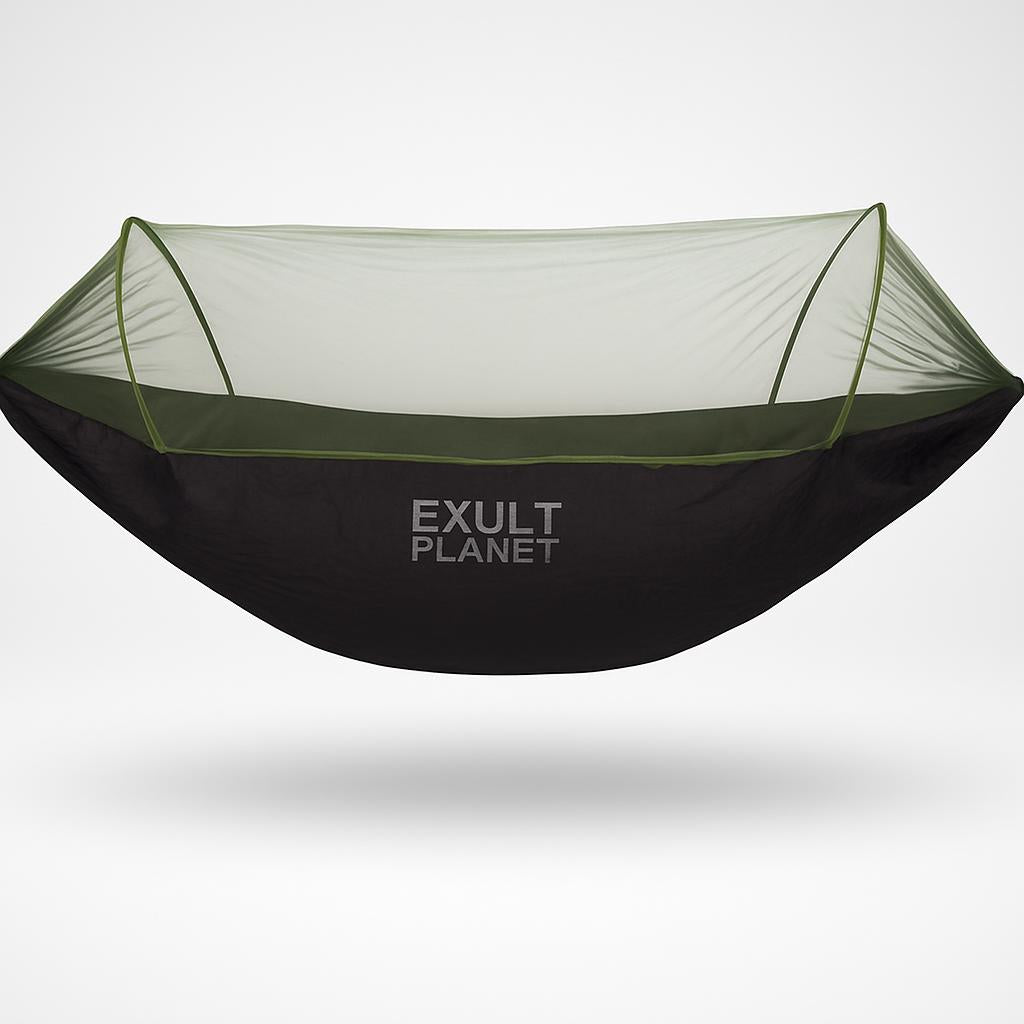 Eco-Friendly Quick-Open Hammock with Mosquito Net