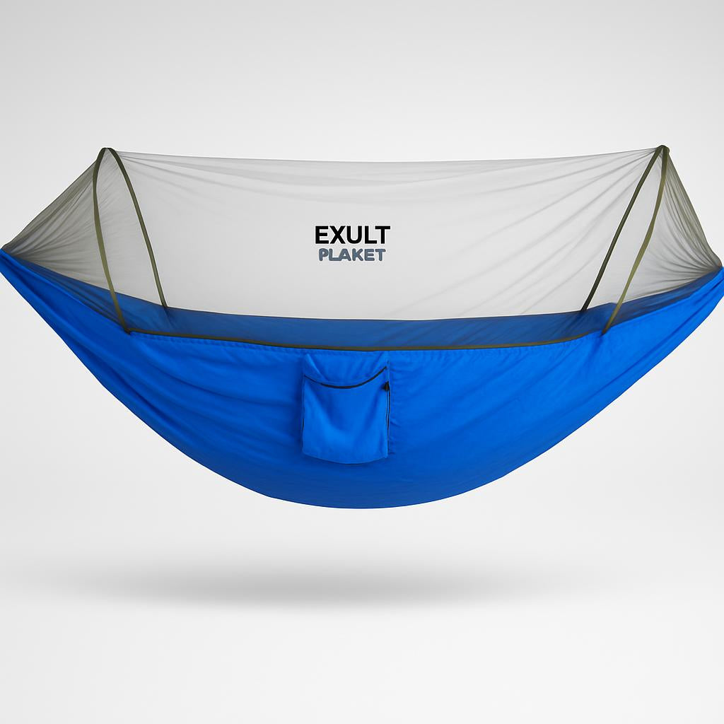 Eco-Friendly Quick-Open Hammock with Mosquito Net