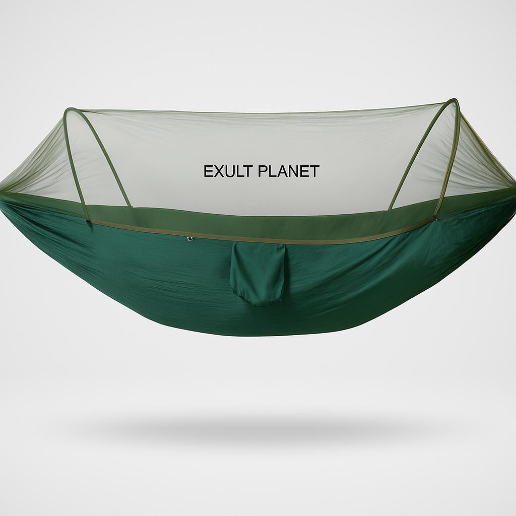 Eco-Friendly Quick-Open Hammock with Mosquito Net