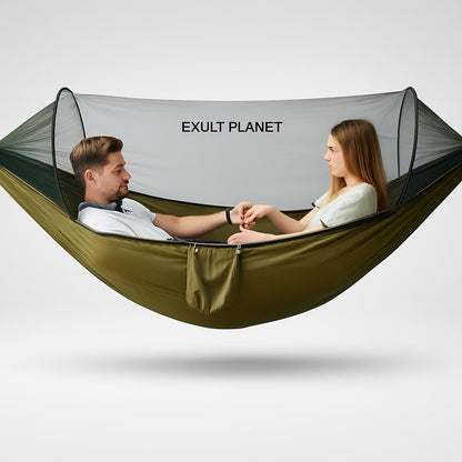 Eco-Friendly Quick-Open Hammock with Mosquito Net