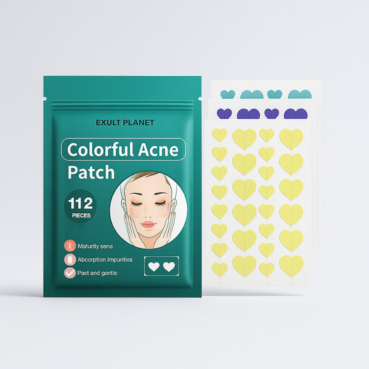 Heart-Shaped Colorful Acne Patches for Clear Skin