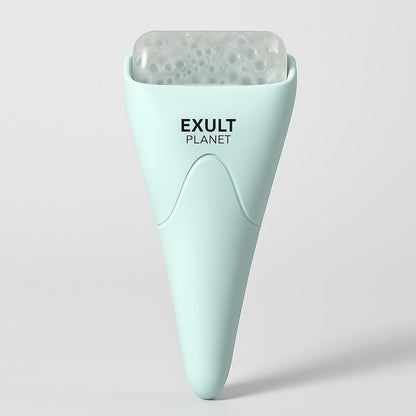 Pink Ergonomic Facial Ice Roller for Skincare and Wellness