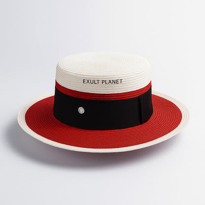 Elegant Eco-Friendly Straw Beach Hat for Women