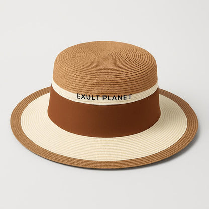 Elegant Eco-Friendly Straw Beach Hat for Women