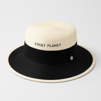 Elegant Eco-Friendly Straw Beach Hat for Women