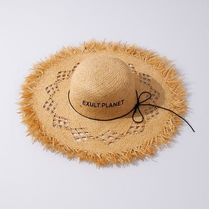 Eco-Friendly Wide-Brim Straw Sun Hat for Sustainable Sun Protection
