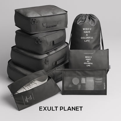 Eco-Friendly Travel Packing Cubes & Bags Set for Sustainable Organization