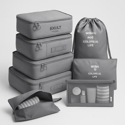 Eco-Friendly Travel Packing Cubes & Bags Set for Sustainable Organization