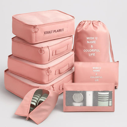 Eco-Friendly Travel Packing Cubes & Bags Set for Sustainable Organization
