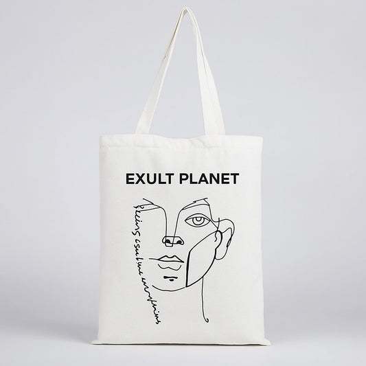 Eco-Friendly Reusable Cotton Tote Bag - Sustainable Shopping Solution