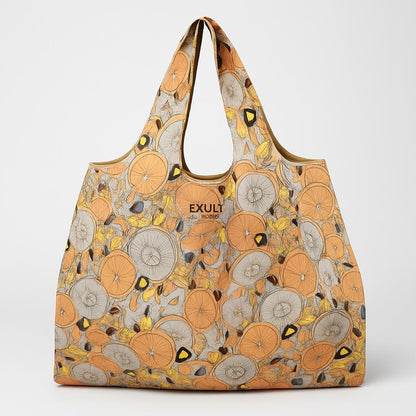 Eco-Friendly Reusable Shopping Bag - Durable Floral Tote for Groceries