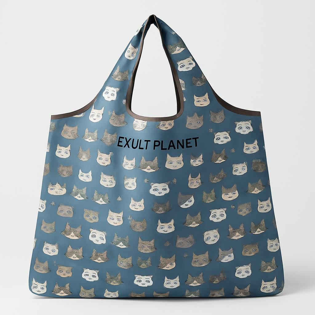 Eco-Friendly Reusable Shopping Bag - Durable Floral Tote for Groceries