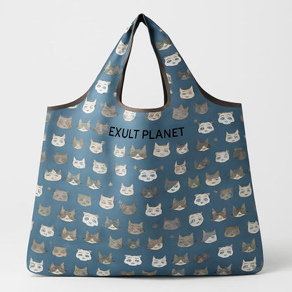 Eco-Friendly Reusable Shopping Bag - Durable Floral Tote for Groceries