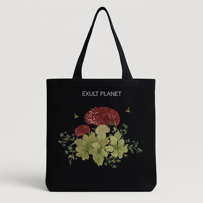 Cartoon Mushroom One Shoulder Reusable Tote Bag