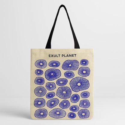 Cartoon Mushroom One Shoulder Reusable Tote Bag