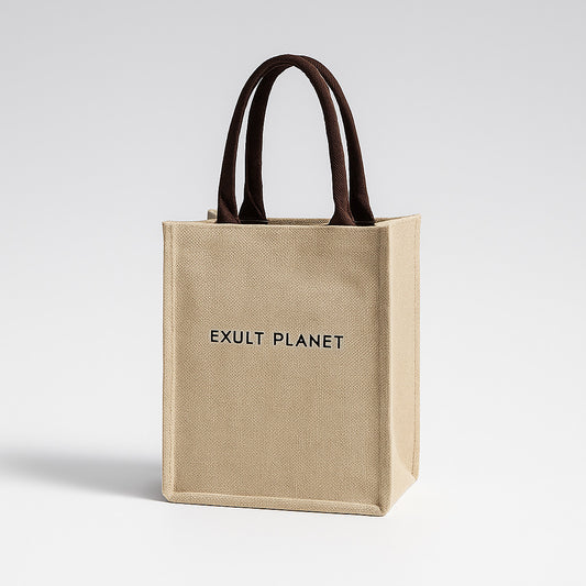 Eco-Friendly Reusable Jute Tote Bag - Sustainable Shopping Solution