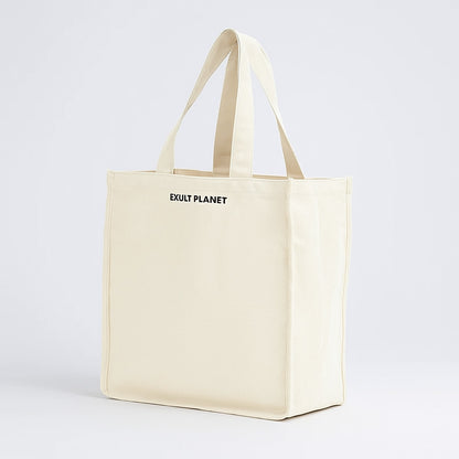 Eco-Friendly Reusable Tote Bag - Sustainable Cotton Canvas Shopping Bag