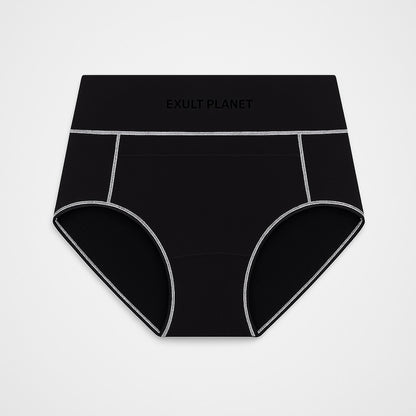 Eco-Friendly Period Pants in Light Blue with Pink Stitching