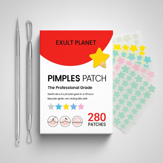 Eco-Friendly Star-Shaped Pimple Patch Set with Reusable Tools