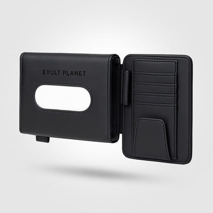 Eco-Friendly Car Sun Visor Tissue Box with Card Holder