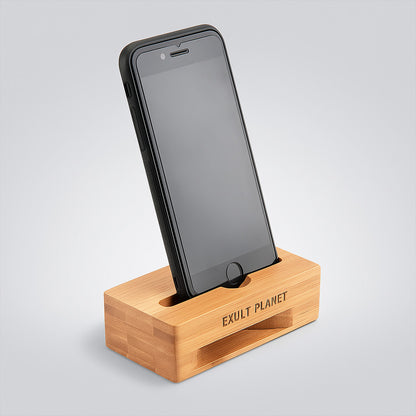 Bamboo Passive Amplifier - Eco-Friendly Natural Wood Speaker