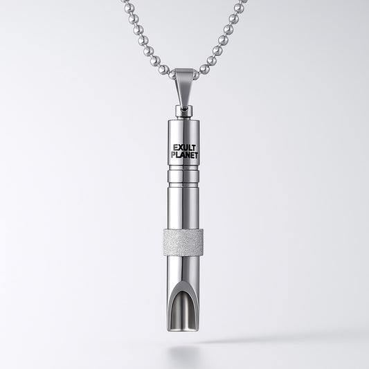 Stainless Steel Couples Mindfulness Breathing Necklace